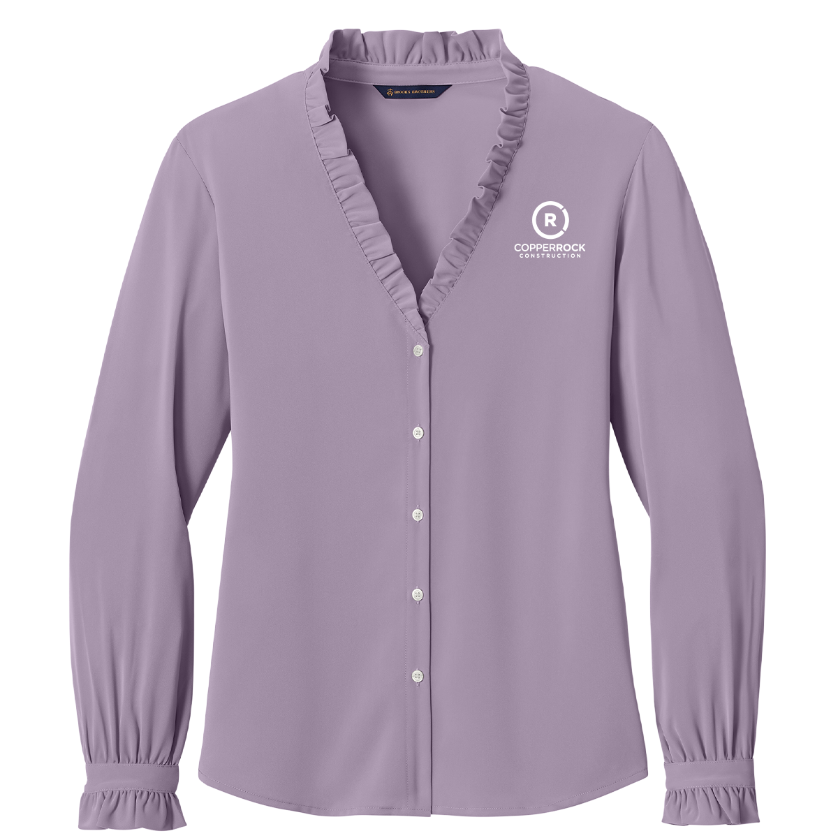 Women's Long Sleeve Ruffle Collar Blouse
