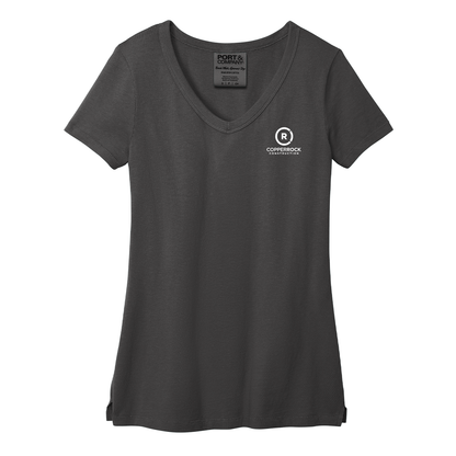 Port & Company Women's Beach Wash Garment-Dyed V-Neck Tee