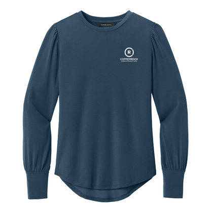 Mercer+Mettle Women’s Stretch Jersey Long Sleeve Blouson Top